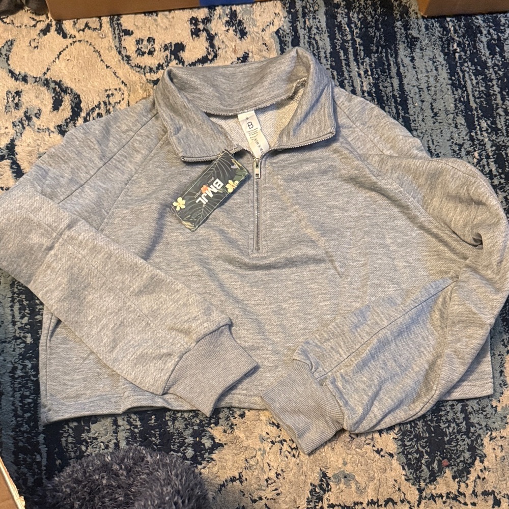 Zine Gray Quarter-Zip Women's Sweater